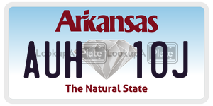 AUH10J  license plate in AR