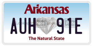 AUH91E  license plate in AR