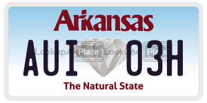 AUI03H  license plate in AR