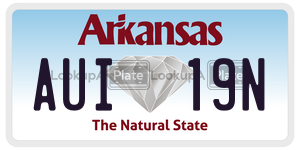 AUI19N  license plate in AR