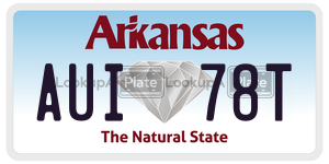AUI78T  license plate in AR