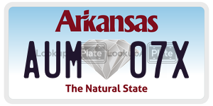 AUM07X  license plate in AR