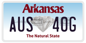 AUS40G  license plate in AR