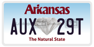 AUX29T  license plate in AR