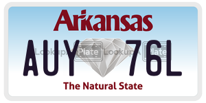 AUY76L  license plate in AR