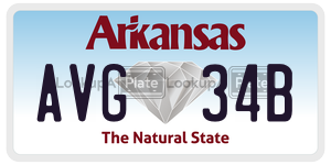 AVG34B  license plate in AR