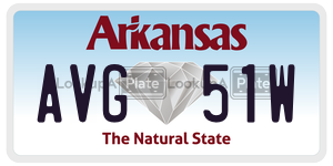AVG51W  license plate in AR