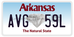 AVG59L  license plate in AR