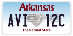 AVI12C  license plate in AR
