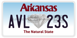 AVL23S  license plate in AR