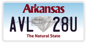 AVL28U  license plate in AR