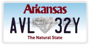 AVL32Y  license plate in AR