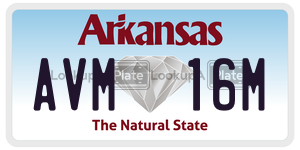 AVM16M  license plate in AR