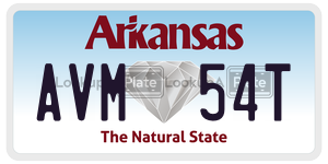 AVM54T  license plate in AR