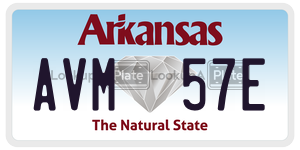 AVM57E  license plate in AR