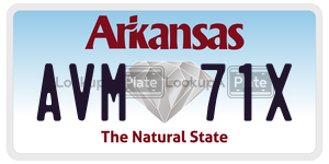 AVM71X  license plate in AR