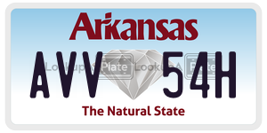 AVV54H  license plate in AR