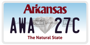 AWA27C  license plate in AR