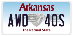 AWD40S  license plate in AR