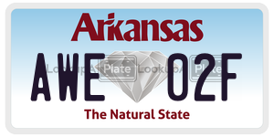 AWE02F  license plate in AR