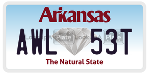 AWL53T  license plate in AR