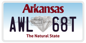 AWL68T  license plate in AR