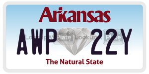 AWP22Y  license plate in AR