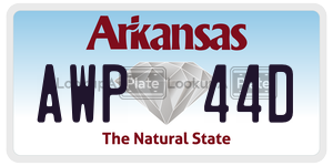 AWP44D  license plate in AR