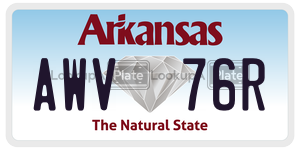 AWV76R  license plate in AR