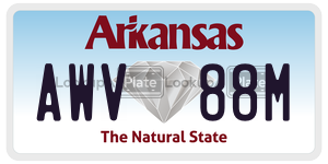 AWV88M  license plate in AR