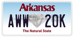 AWW20K  license plate in AR