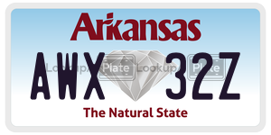 AWX32Z  license plate in AR
