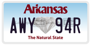 AWY94R  license plate in AR