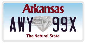AWY99X  license plate in AR