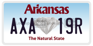 AXA19R  license plate in AR