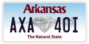 AXA40I  license plate in AR