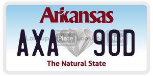 AXA90D  license plate in AR