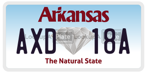 AXD18A  license plate in AR