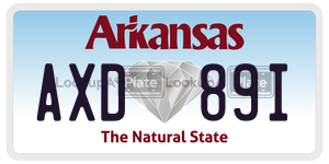 AXD89I  license plate in AR