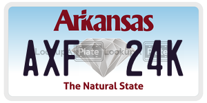 AXF24K  license plate in AR