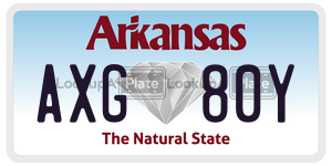 AXG80Y  license plate in AR