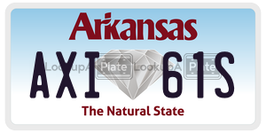 AXI61S  license plate in AR
