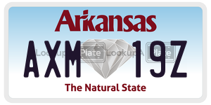 AXM19Z  license plate in AR