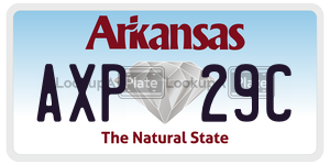 AXP29C  license plate in AR