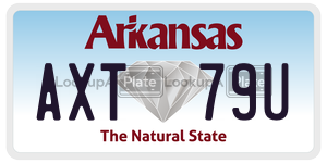 AXT79U  license plate in AR