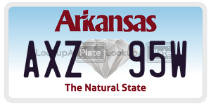AXZ95W  license plate in AR