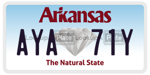 AYA71Y  license plate in AR