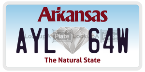 AYL64W  license plate in AR