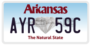 AYR59C  license plate in AR
