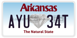 AYU34T  license plate in AR